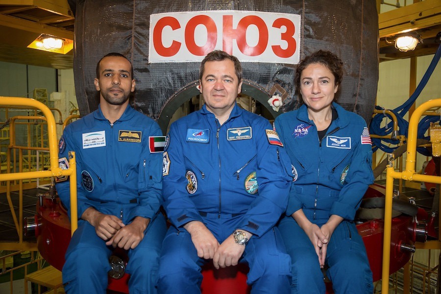 רוסי אמריקאית וערבי טסים לחלל