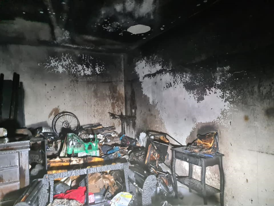 שריפת מחסן המשמש כיחידת דיור בכפר מכר