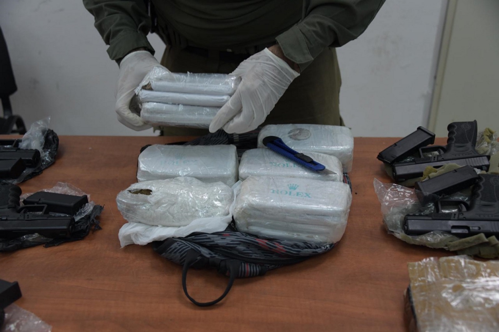 כוחות צה"ל ומשטרת ישראל סיכלו הברחת אמל"ח וסמים בגבול לבנון