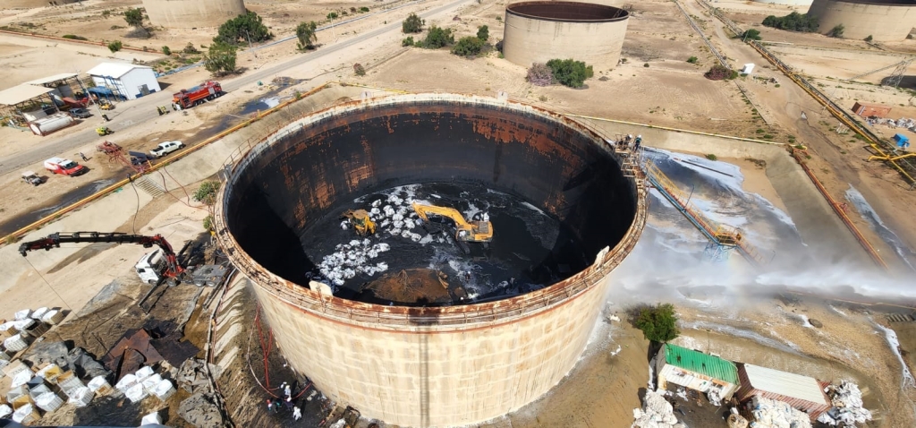 שריפת מיכל נפט ותגובת איגוד ערים