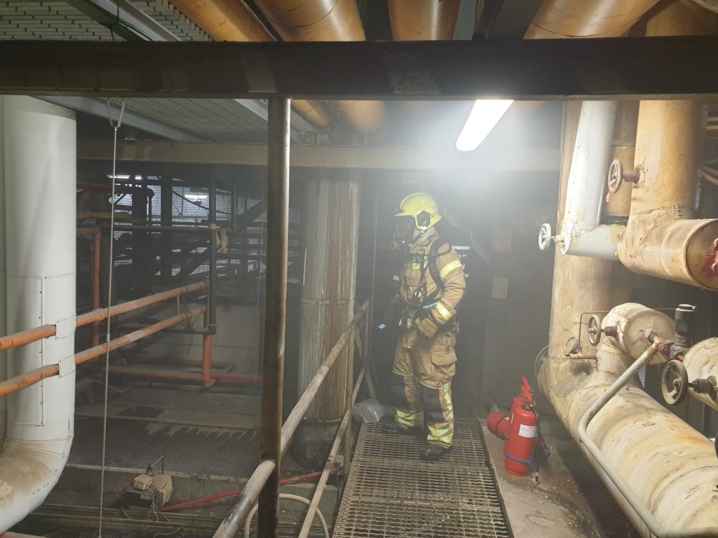 שריפה במפעל עוף טוב בא.ת בית שאן