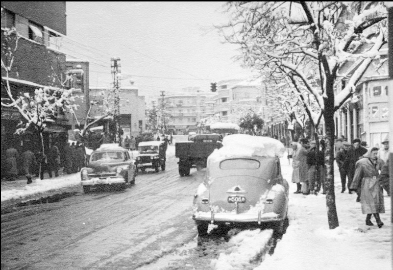 שלג בחיפה ב 1950