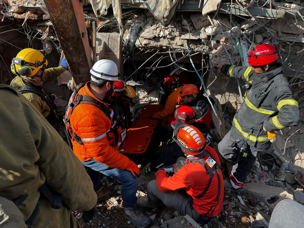 יחידה 9900 מסייעת לחילוץ של צה״ל בטורקיה