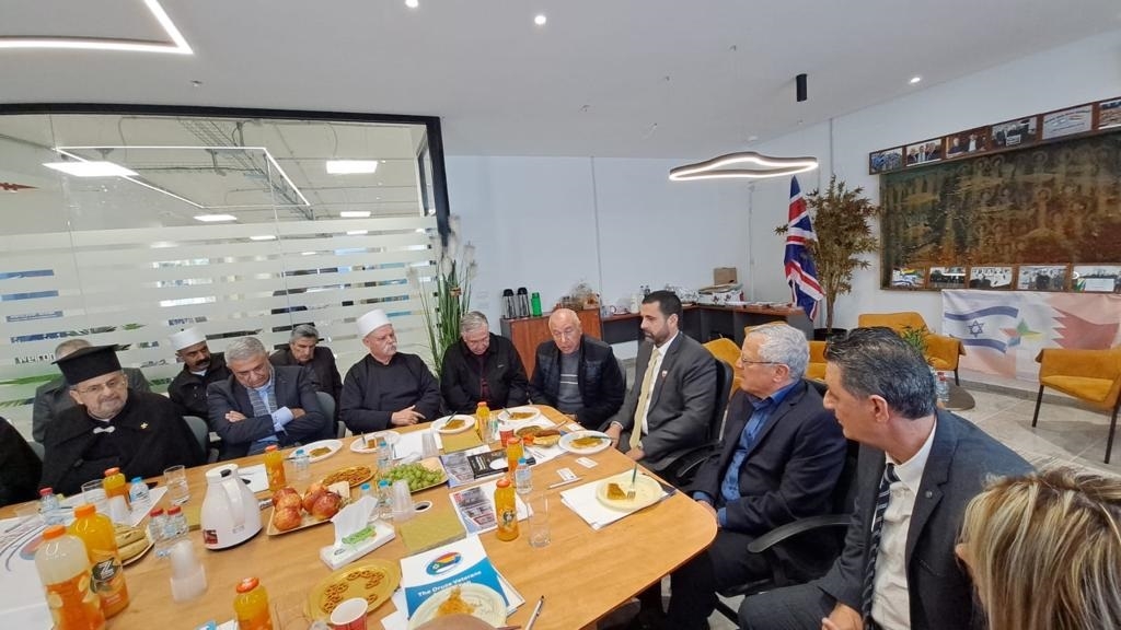 שגריר בחריין ח'אלד יוסף אל ג'לאהמה בעוספיה