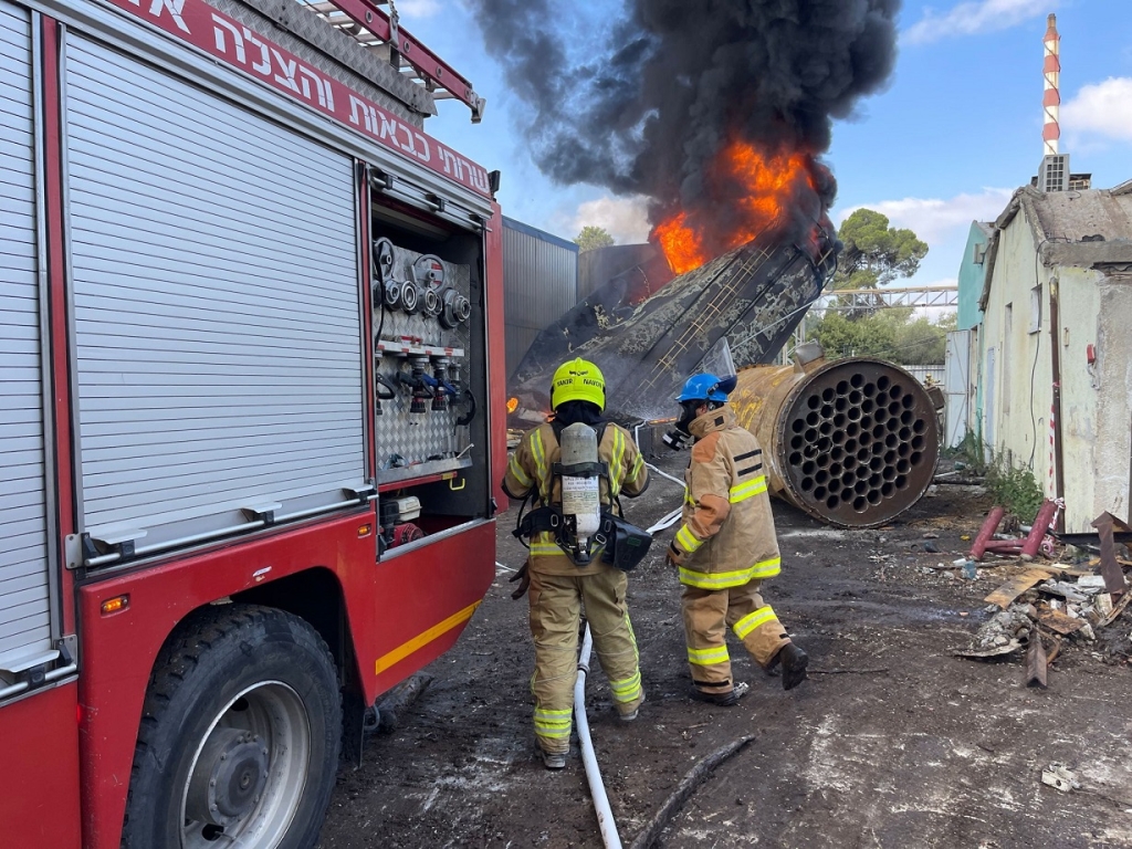 שריפה במפעל זוהר קיבוץ דליה רגעים קשים