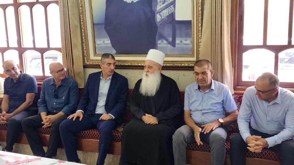 פרופ' יצחק קרייס ביקר בבית העדה הדרוזית