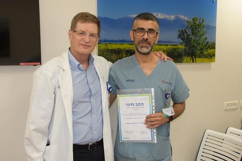 ד"ר סלים עדוי מנהל יחידת האקו של ביה"ח כרמל