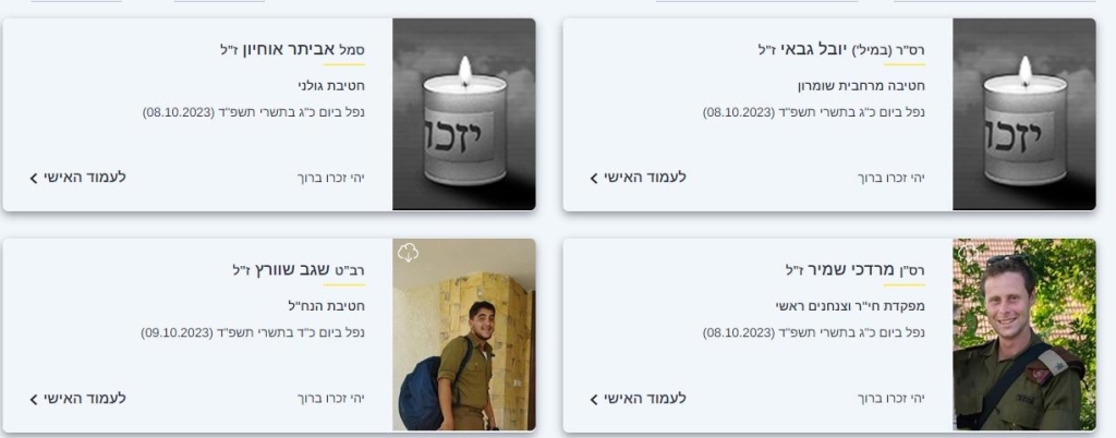 הותרו לפרסום שמות 124 חללי צה״ל