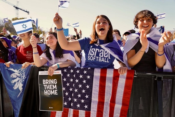 למעלה מ-200,000 משתתפים בעצרת תמיכה של הקהילה היהודית בארה"ב למען ישראל