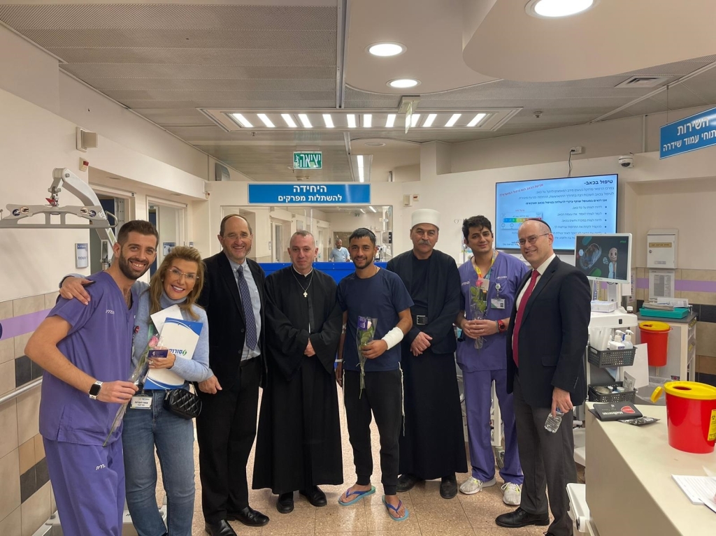 הגיעו לסורוקה לבקר ולתמוך בפצועי המלחמה