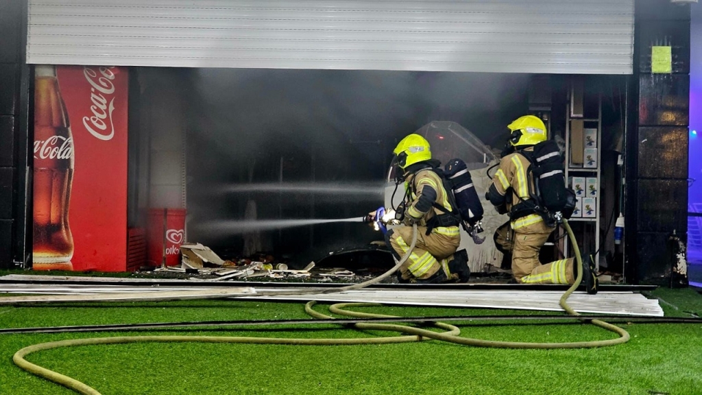 שריפה בטיילת טבריה