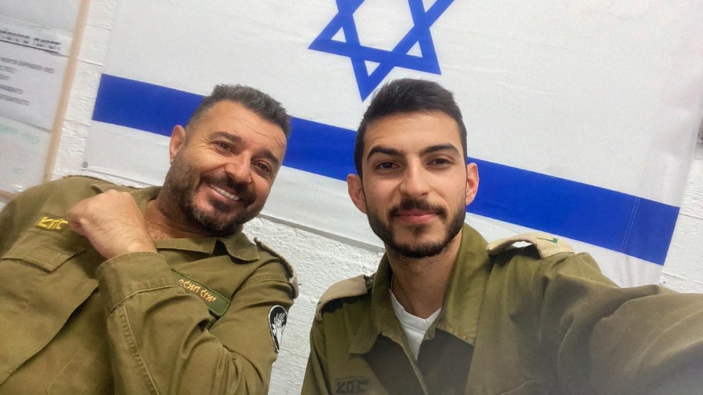 סא"ל לואי פלאח ובנו רס"ל סאלח פלאח