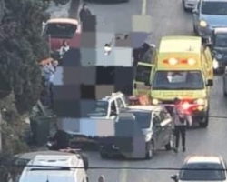 רכב התהפך לתעלה בכביש 672