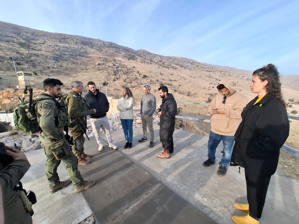 הנהלת תנועת קומו סיירה בגולן עם אמיר אבו סאלח