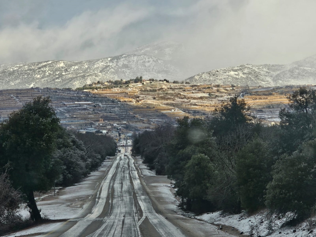 שלג בצפון הגולן