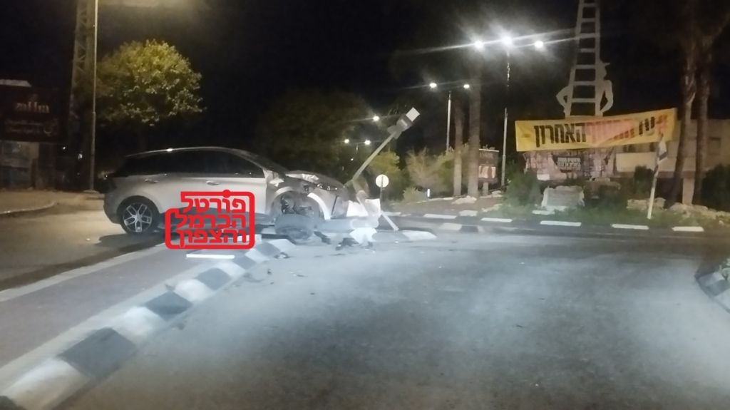 תאונה עצמית בככר מוחרקה בדליה