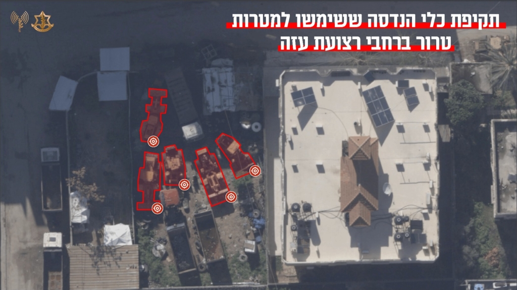 צה״ל תקף כ-40 כלי הנדסה שהשתמשו בטבח ה-7 באוקטובר