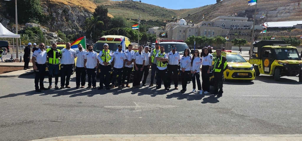 צוותי מד"א בנביא שועייב עה"ש טיפלו בעשרות סורים