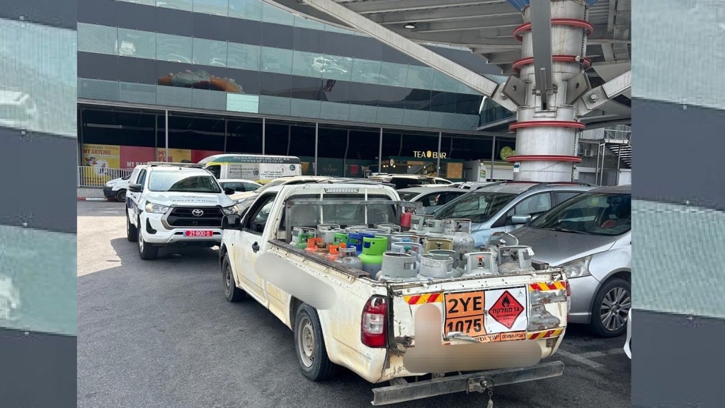 ברכבו של תושב ירכא נתפסו עשרות בלוני גז