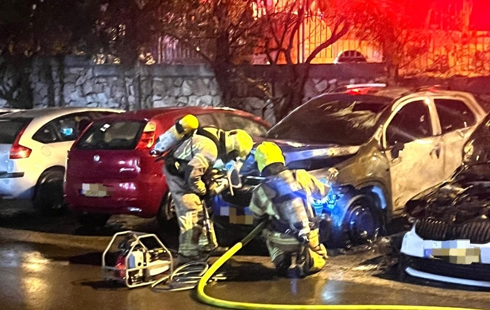  שריפת 3 כלי רכב בליל כיפור