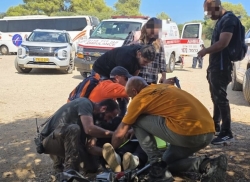 חילוץ אישה שחשה ברע בשמורת הכרמל