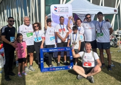 עובדי המרכז הרפואי זיו השתתפו במרוץ העגור באגמון החולה