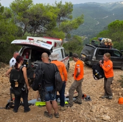 מתנדבי יחידת החילוץ גליל-כרמל חילצו מטייל מנחל קיני סמוך למגידו