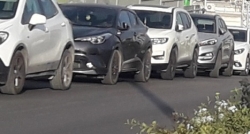 פקק ענק בכביש 672 עוספיה כתוצאה מתאונה