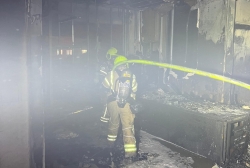 שריפת חנות בגדים באבו סנאן