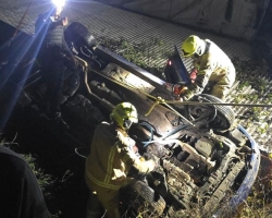 רכב התדרדר והתהפך לוואדי בשפרעם