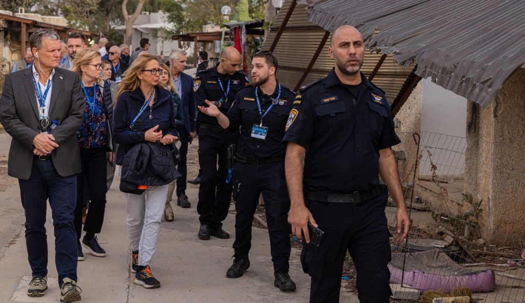משלחת מפכ"לים ובכירי אכיפת החוק מגרמניה במשטרת ישראל