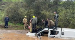 ארבעה לכודים חולצו מנחל סמוך לצומת מגידו