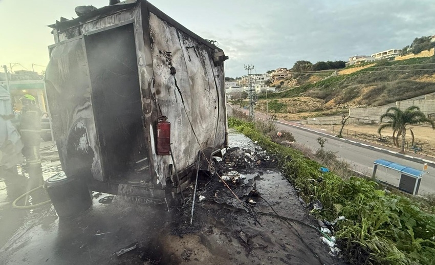 שריפה של דוכן אוכל בדאלית אל כרמל
