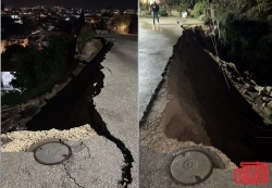 קיר התמוטט בשכונת מגורים בדליה