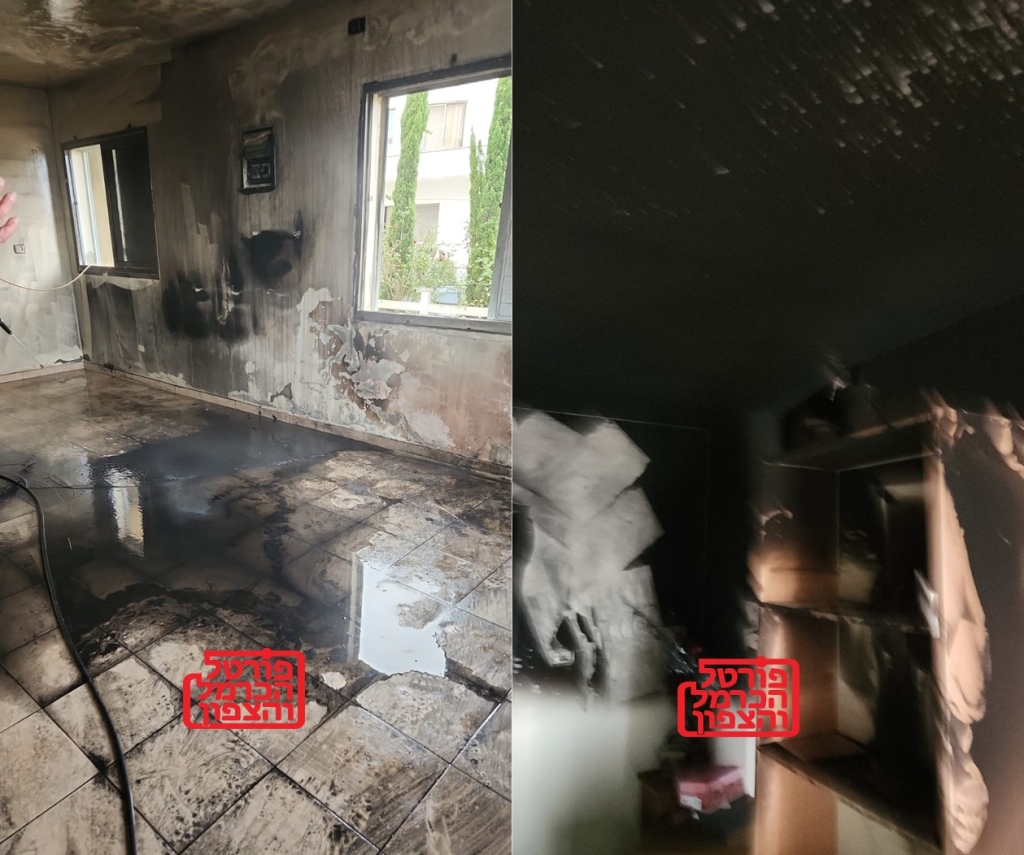 שלושה נפגעים כתוצאה משריפה בבית בדליה