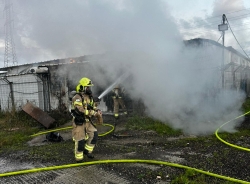 שריפת מחסן סמוך לג'וליס