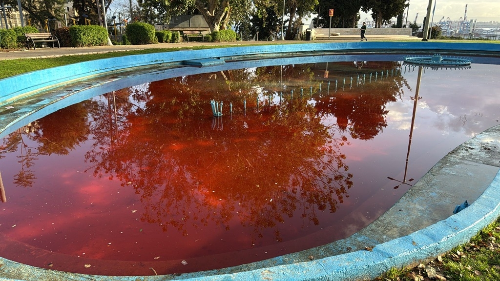 גרימת נזק למזרקה