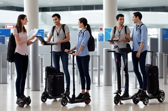 טיול לבעל מוגבלות בהליכה עם קלנועית מאושרת לטיסה