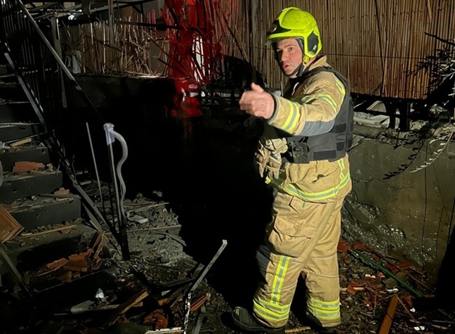 לוחמי האש פעלו בזירת נפילה בחצור הגלילית