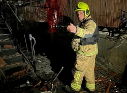 לוחמי האש פעלו בזירת נפילה בחצור הגלילית