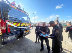 רכב כיבוי אלון בתחנת חיפה