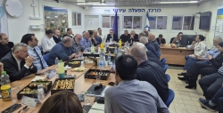 ישראל אוזן נפגש עם ראשי הרשויות בפורום קו העימות