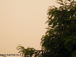 זיהום אוויר גבוה בכל חלקי הארץ