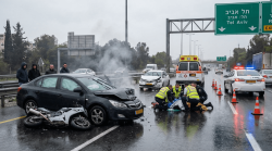 772 נפגעים ב-449 תאונות דרכים בפברואר 2026