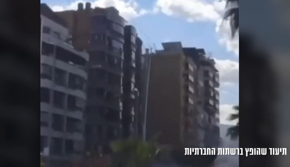 100 רבי קומות הושמדו בלב ביירות