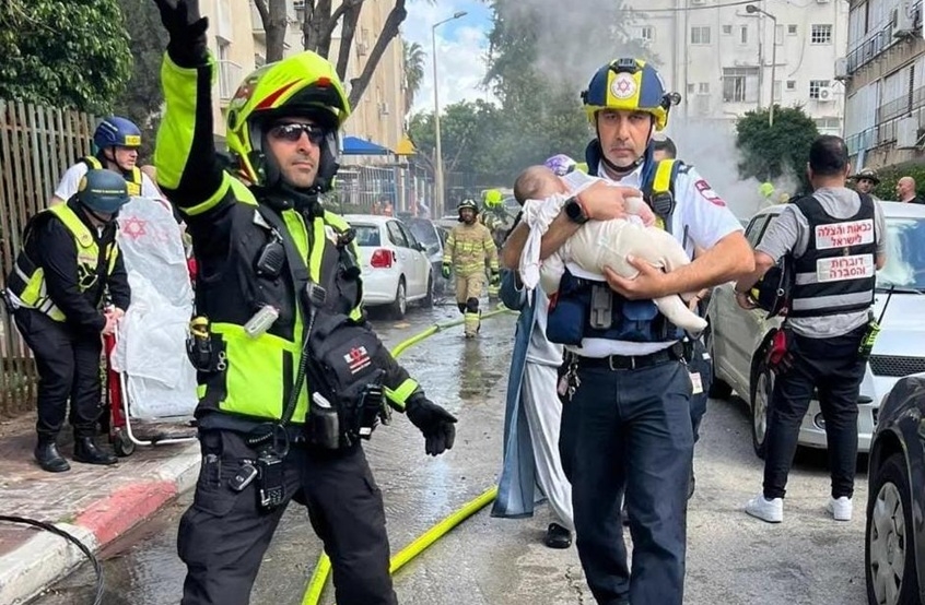 תמונה מזירת נפילה בפתח תקווה