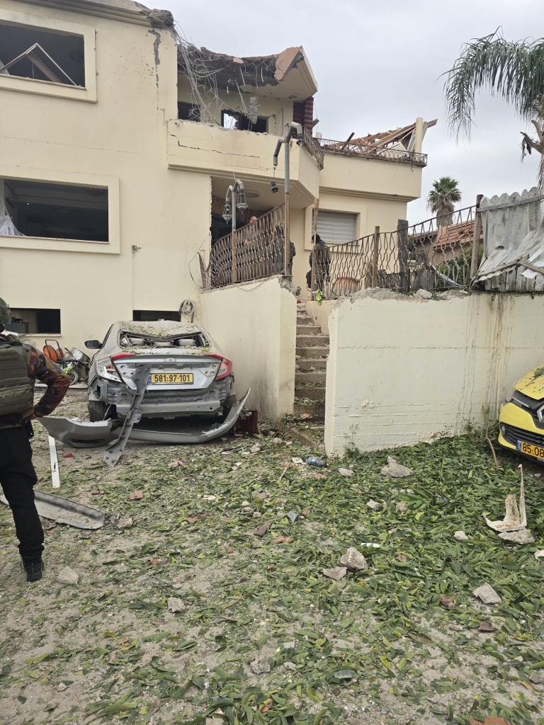 פגיעה ישירה בבית מגורים בקריית שמונה