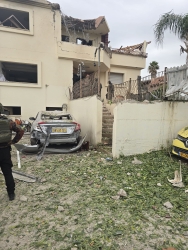 פגיעה ישירה בבית מגורים בקריית שמונה