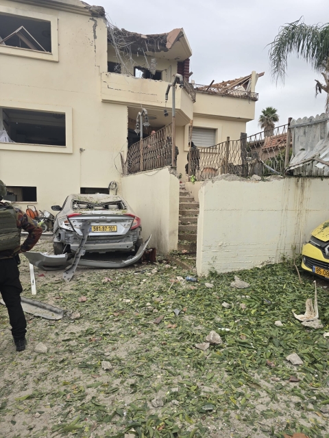 פגיעה ישירה בבית מגורים בקריית שמונה