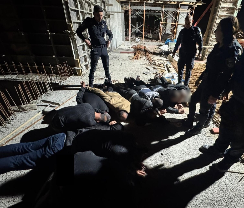 10 שב"חים נעצרו ביקנעם עילית